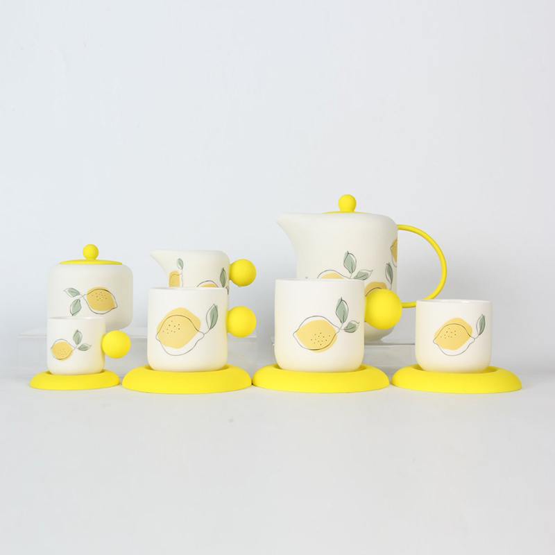 Hand-Painted Ceramic Tea Set